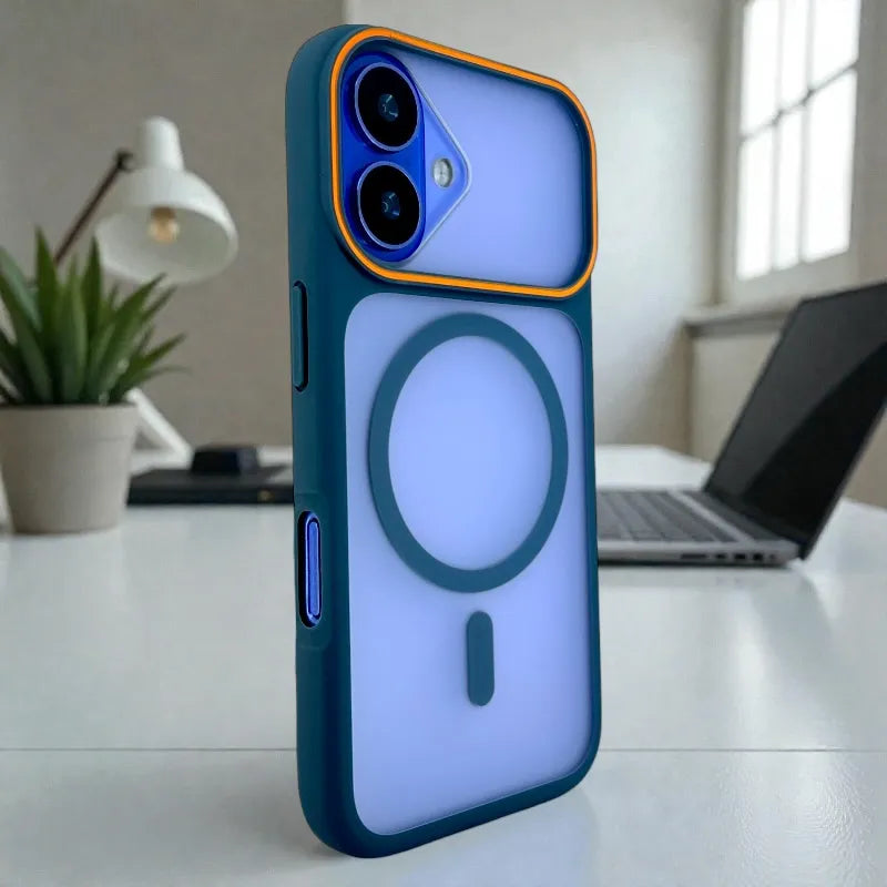 Blue Frosted Matte MagSafe - iphone 17 case