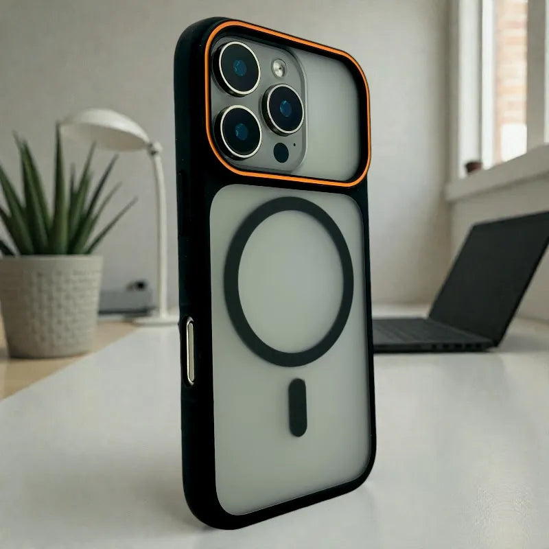 Black Frosted Matte MagSafe - iphone 16 pro case