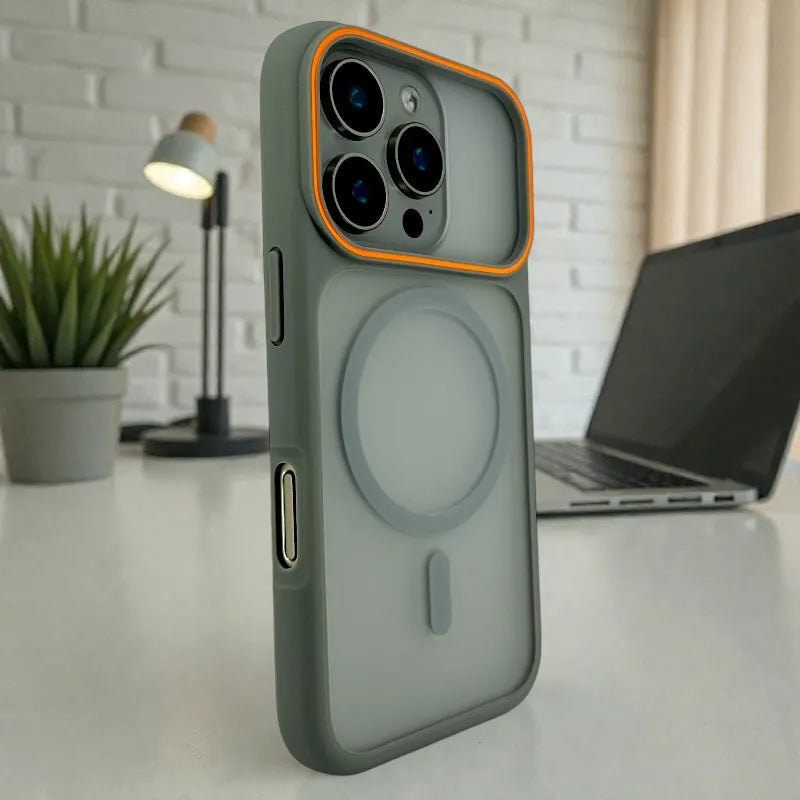 Grey Frosted Matte MagSafe - iphone 16 pro case