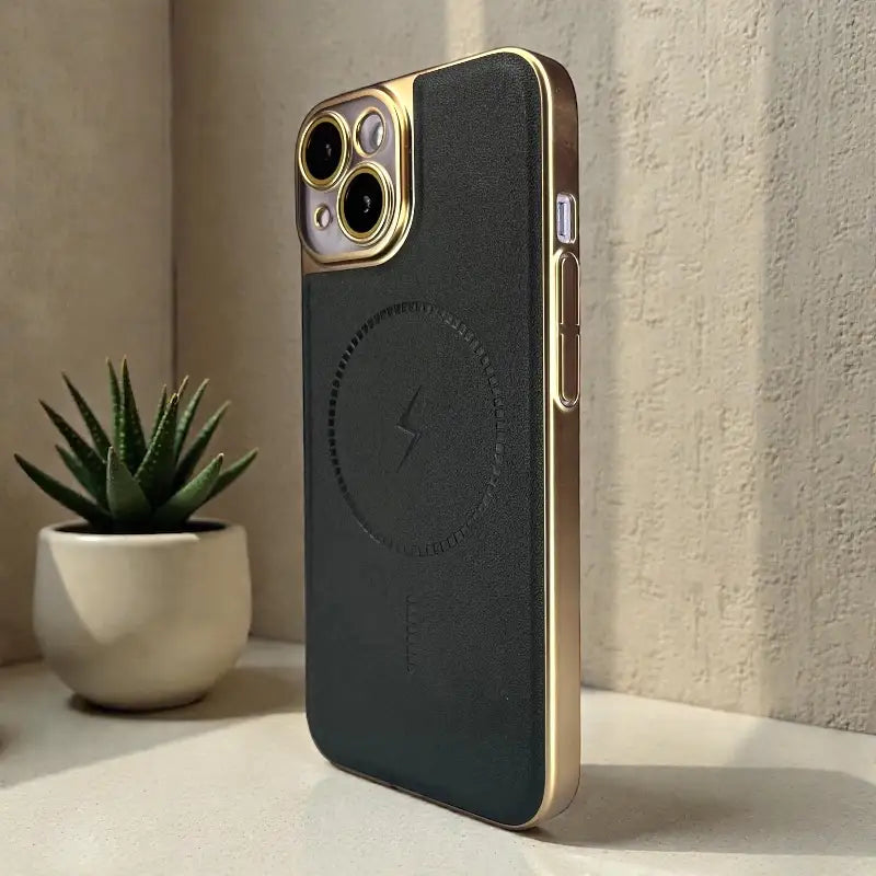 Leather MagSafe Support Case - iphone 15