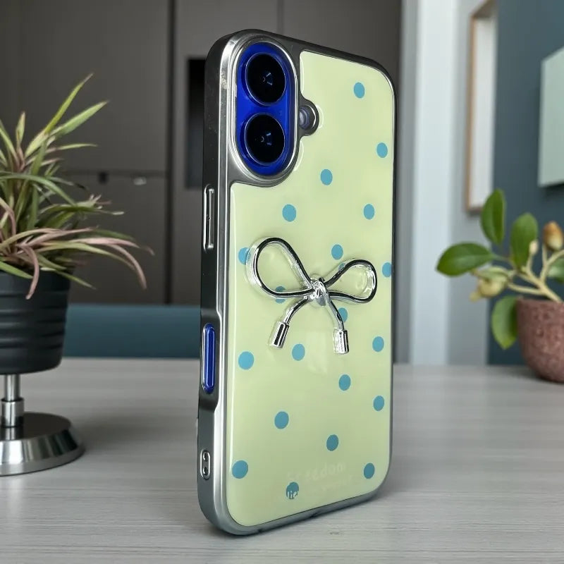 Cute Bow Printed Back Case - iphone 16