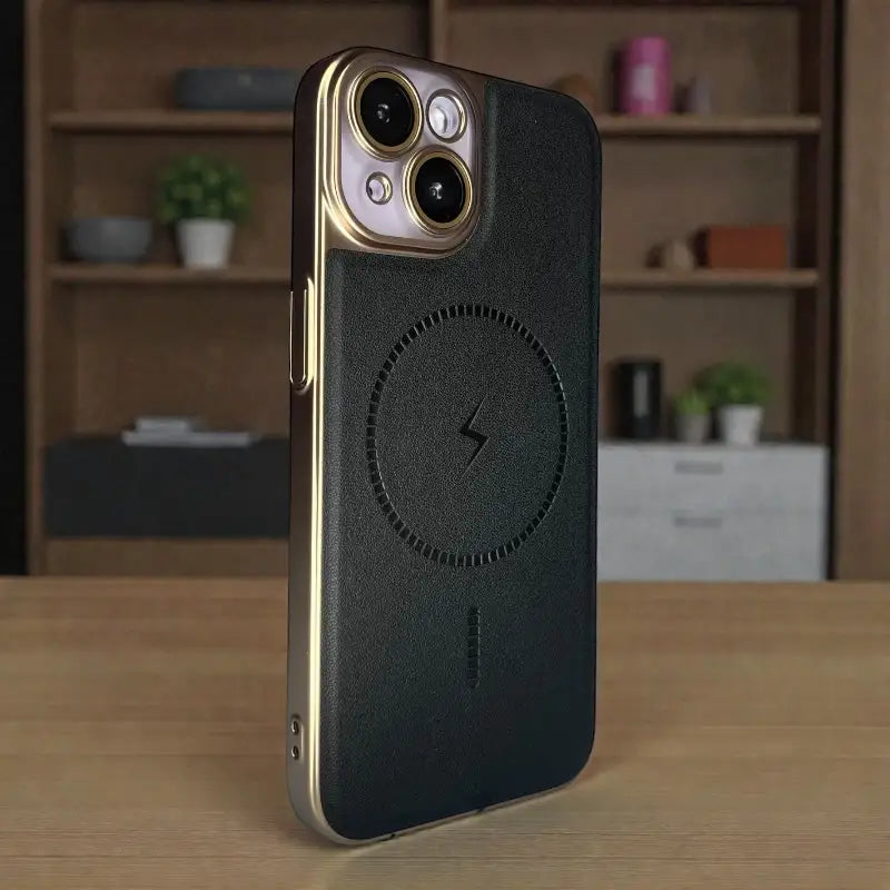 Leather MagSafe Support Case - iphone 13