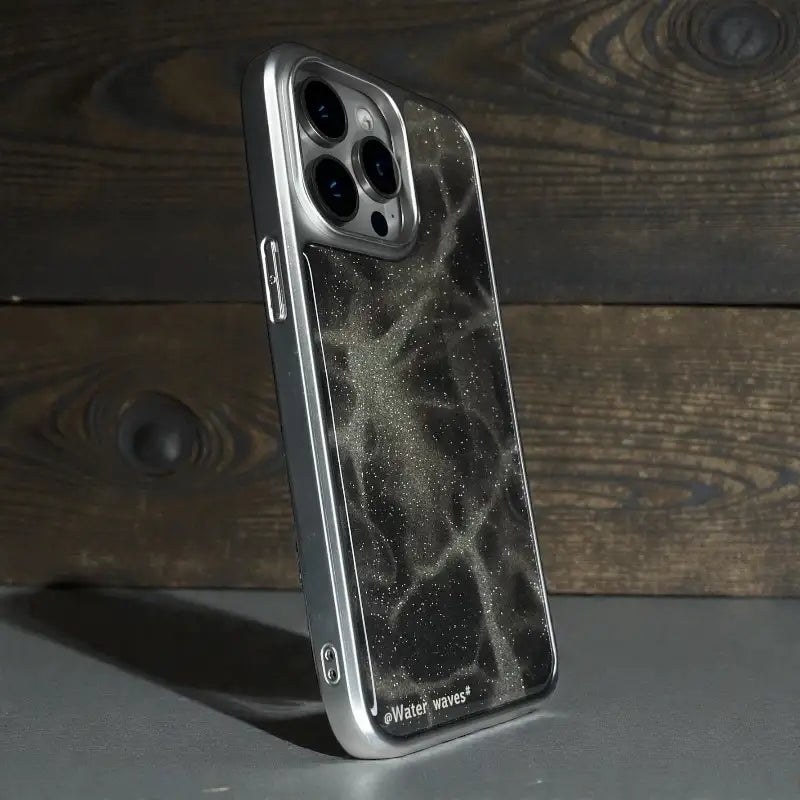 Glitter Glass Back Case - iphone 14 pro max