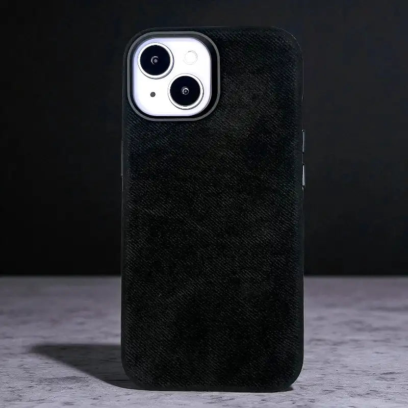 Black Demin Fabric Case -Iphone 15