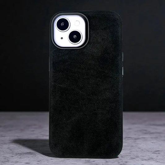 Black Demin Fabric Case -Iphone 15