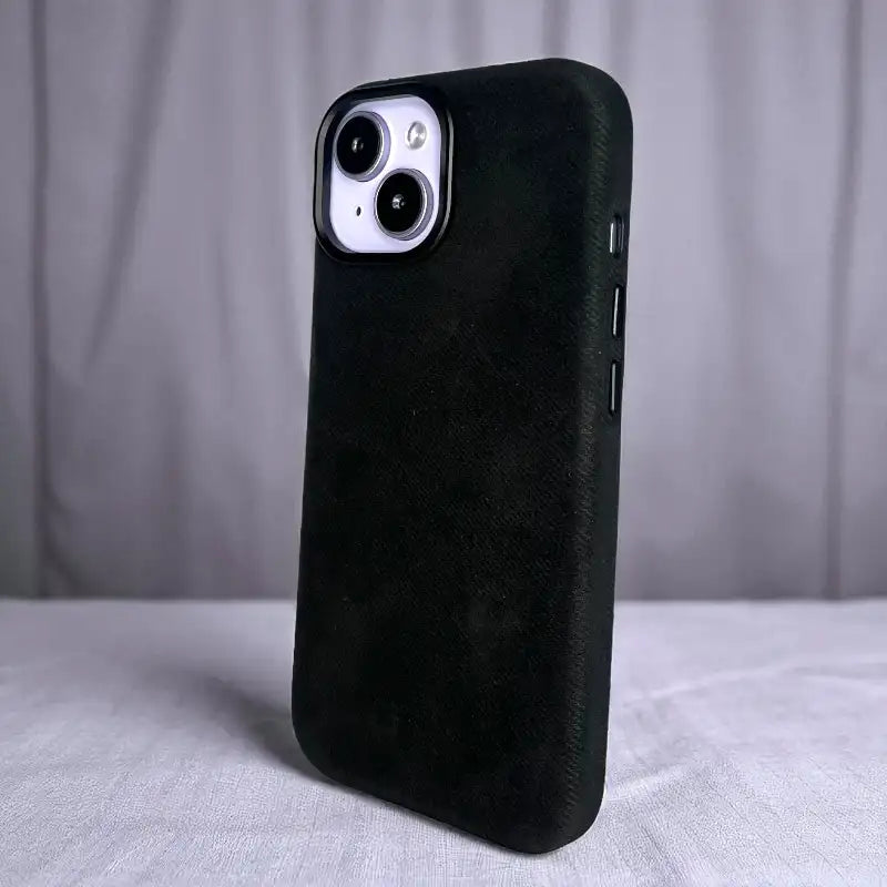 Black Demin Fabric Case -Iphone 15
