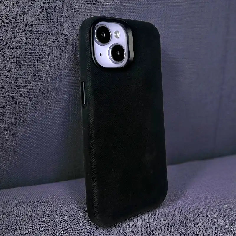 Black Demin Fabric Case -Iphone 15