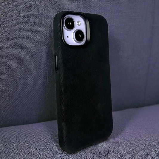 Black Demin Fabric Case -Iphone 15