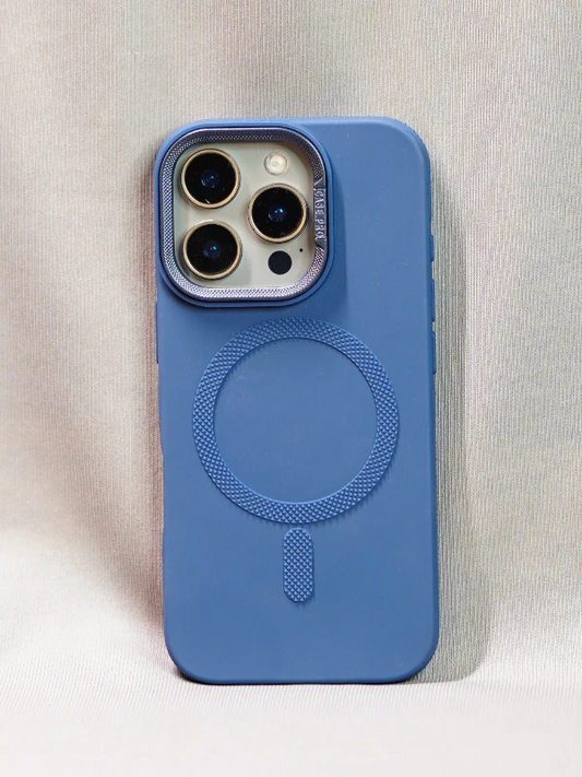 Blue Silicone MagSafe Stand Case -Iphone 13 pro max