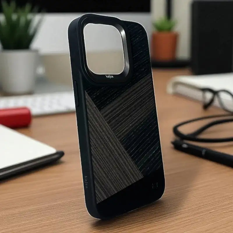 Kajsa Dark Wooden Texture Case -Iphone 15 pro