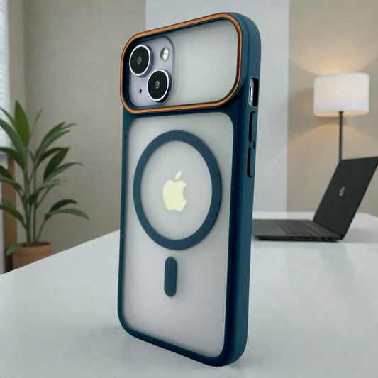 Blue Frosted Matte MagSafe  - iphone 14 case