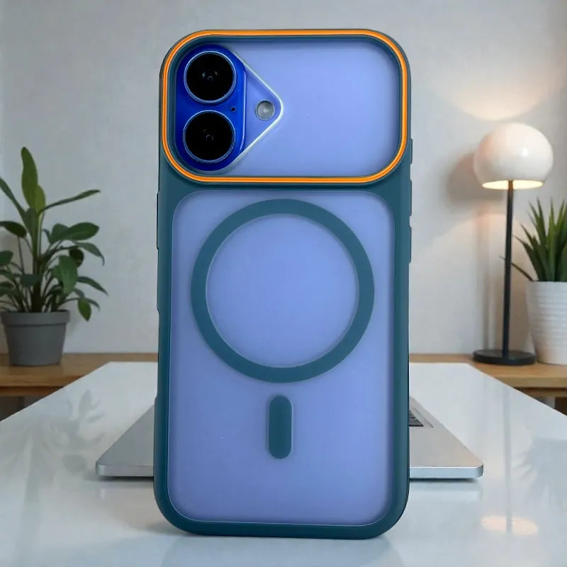 Blue Frosted Matte MagSafe  - iphone 17 case