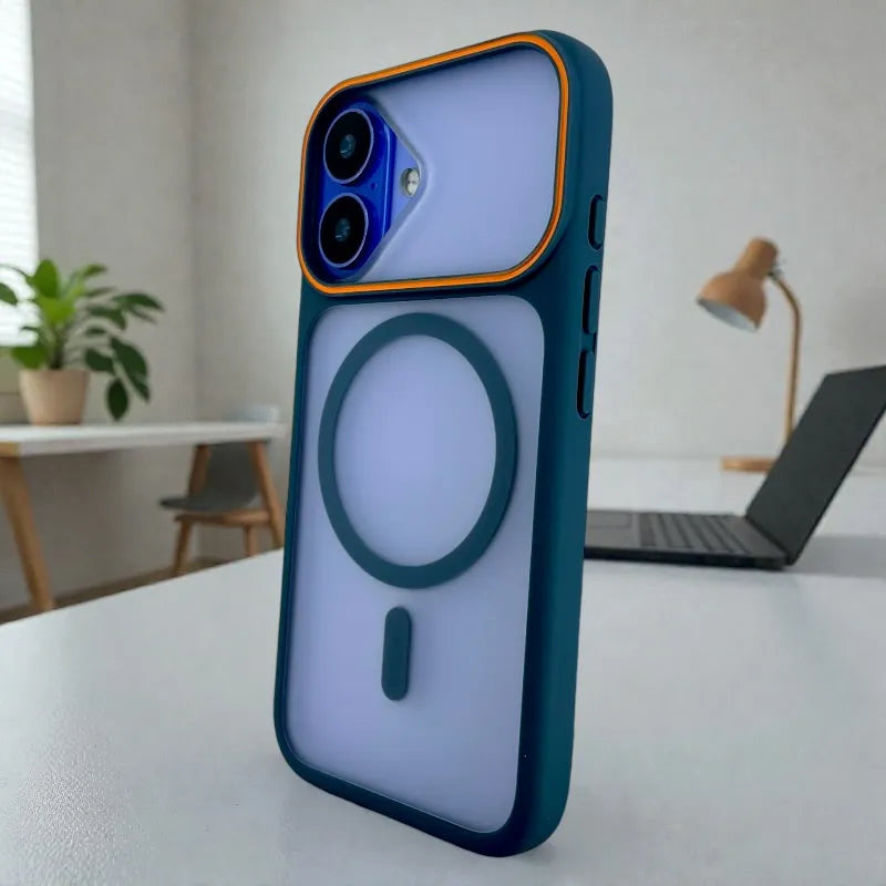 Blue Frosted Matte MagSafe  - iphone 17 case