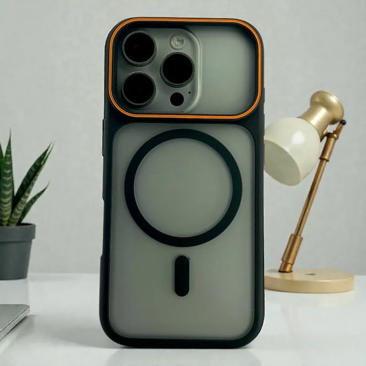 Black Frosted Matte MagSafe  - iphone 16 pro case