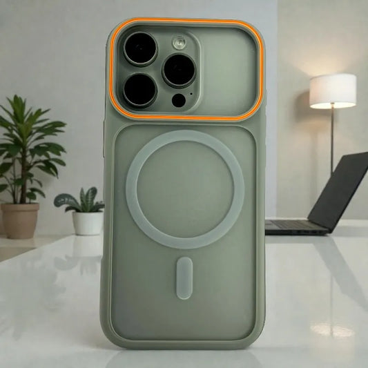 Grey Frosted Matte MagSafe  - iphone 16 pro max case