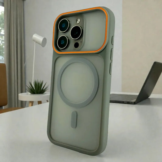 Grey Frosted Matte MagSafe  - iphone 16 pro case
