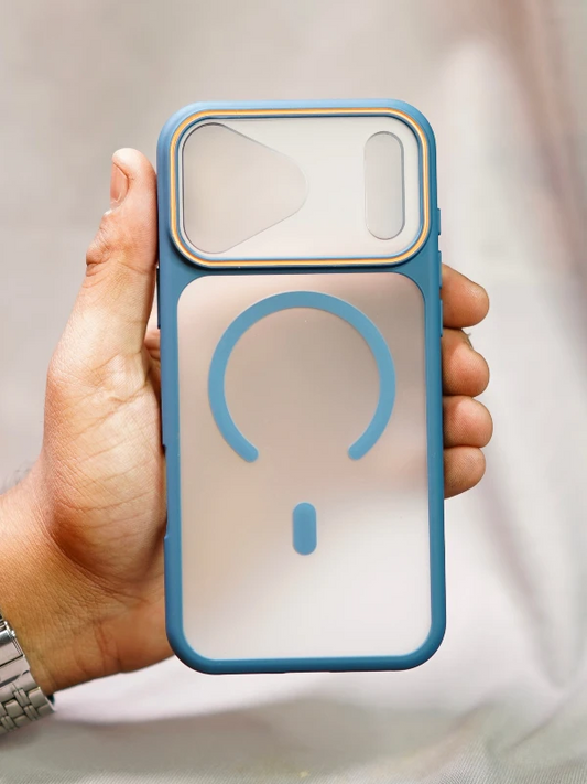 Blue Frosted Matte Magsafe - iphone  17 pro