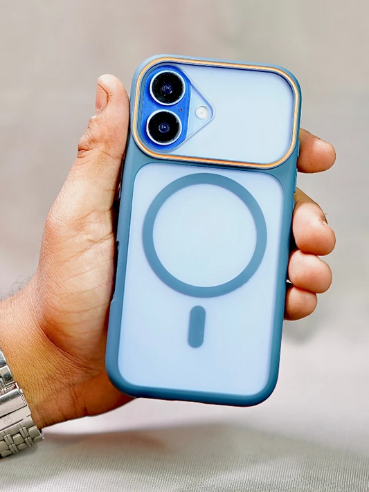 Blue Frosted Matte MagSafe  - iphone 16 case