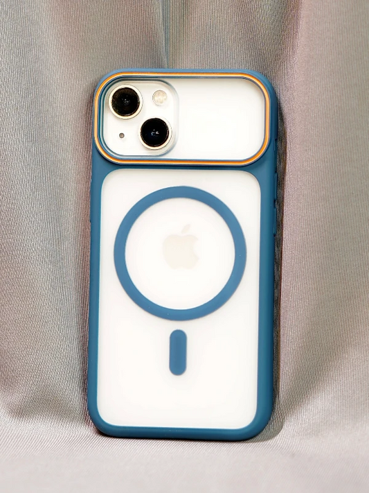Blue Frosted Matte MagSafe  - iphone 13 case