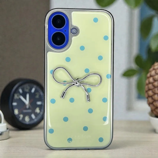 Cute Bow Printed Back Case - iphone 16