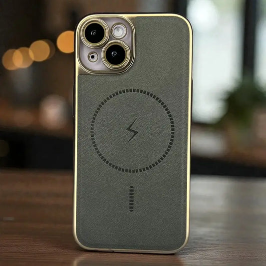 Leather MagSafe Support Case  - iphone 15