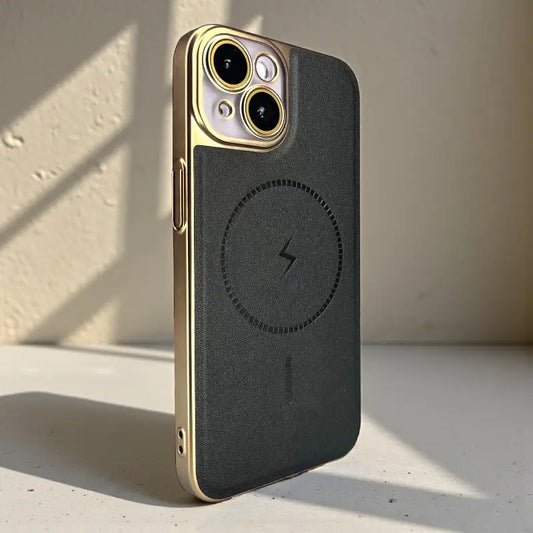 Leather MagSafe Support Case  - iphone 15