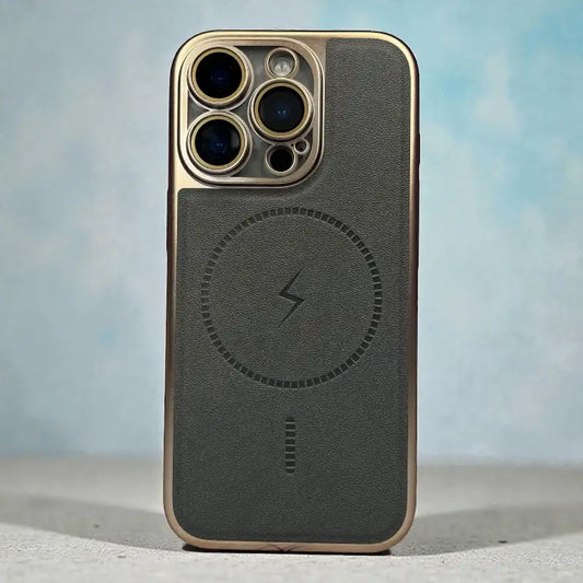 Leather MagSafe Support Case  - iphone 15 pro max