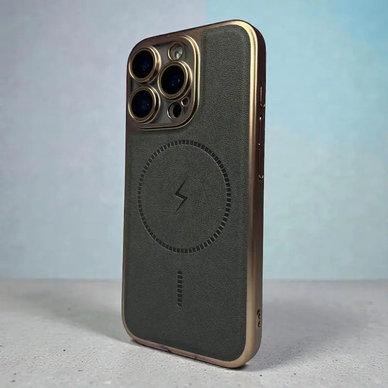 Leather MagSafe Support Case  - iphone 15 pro max