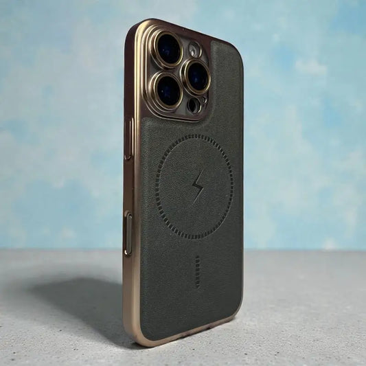 Leather MagSafe Support Case  - iphone 15 pro max