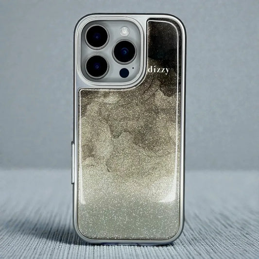 Glitter Glass Back Case - iphone 16 pro