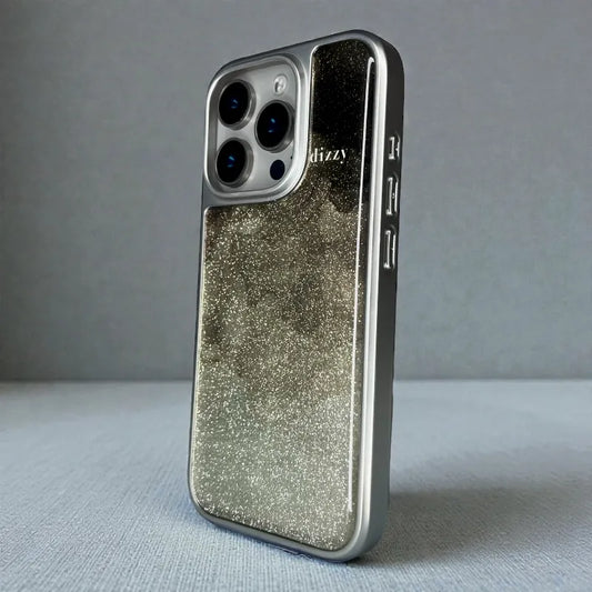 Glitter Glass Back Case - iphone 16 pro