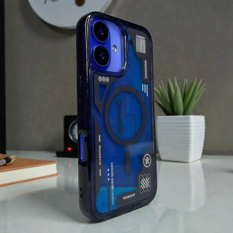 Cyber Grid MagSafe Back Case - iphone 16