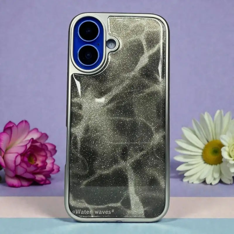 Glitter Glass Back Case - iphone 16