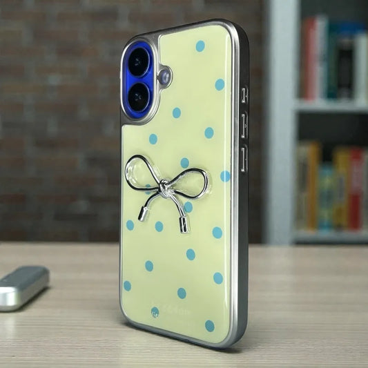 Cute Bow Printed Back Case - iphone 16