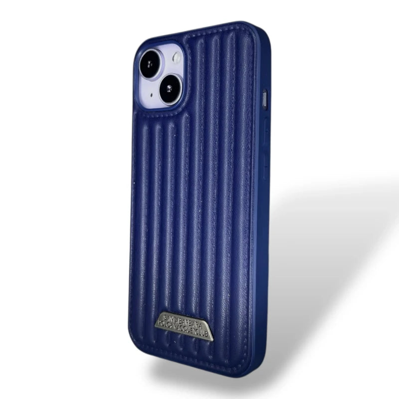 Ribbed Leather Back Case - iphone 14