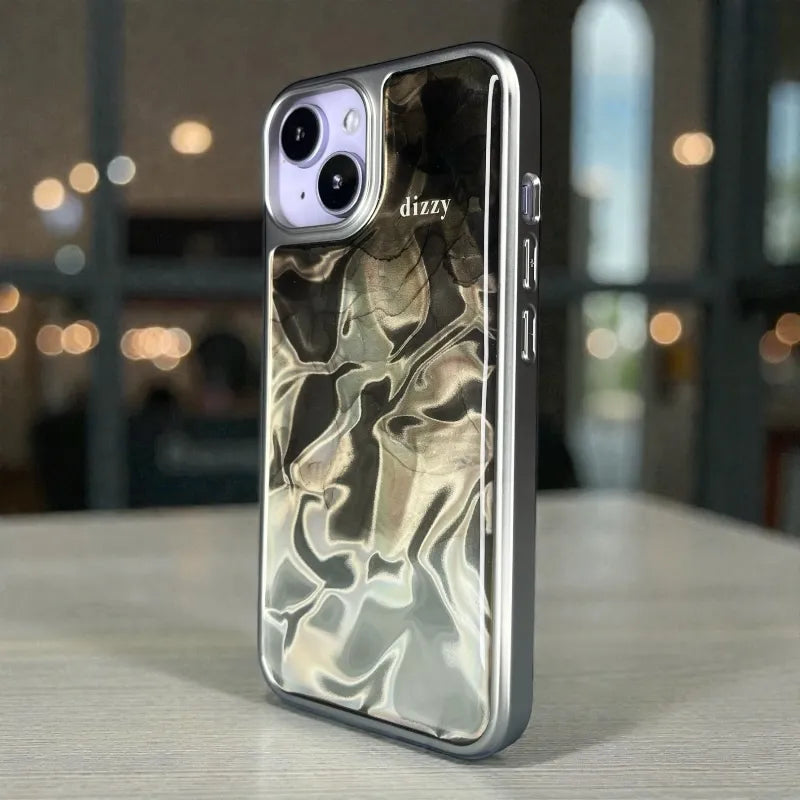 Glitter Glass Back Case - iphone 14