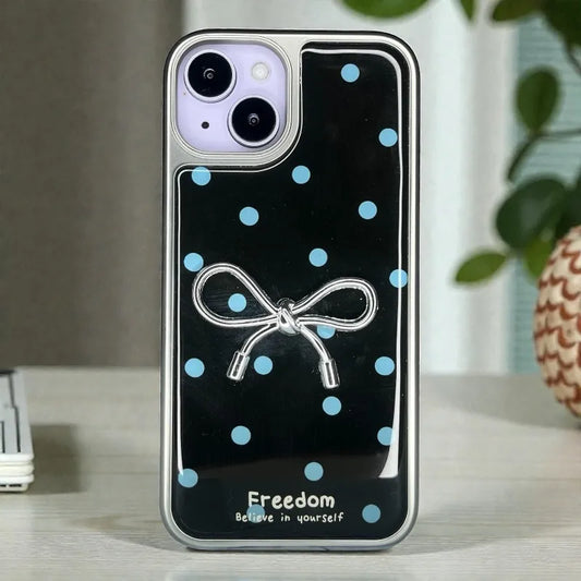 Cute Bow Printed Back Case - iphone 14