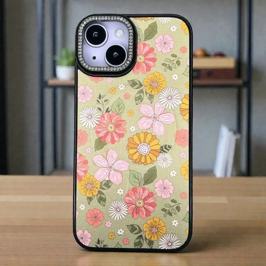 Floral Pattern Back Case - iphone 13