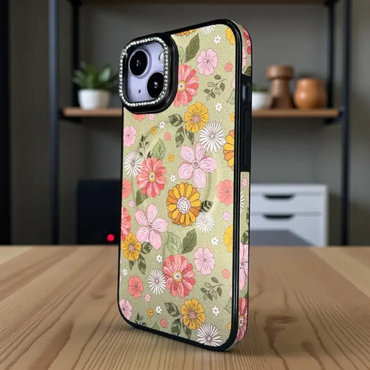 Floral Pattern Back Case - iphone 13