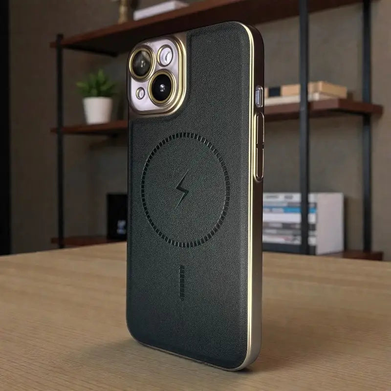 Leather MagSafe Support Case - iphone 13