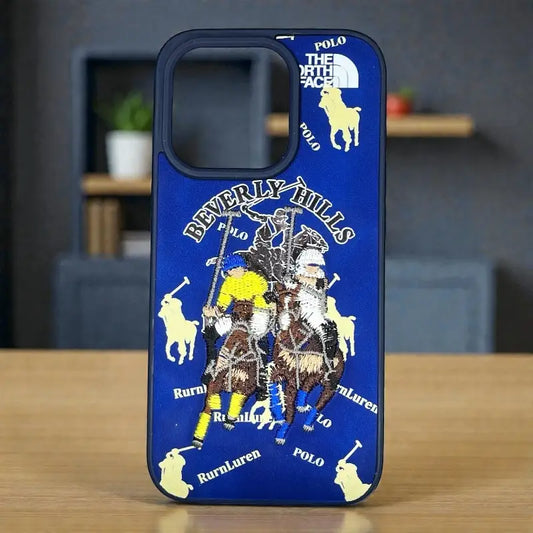 Beverly Hills Polo Blue Designer Case - iphone 15 pro