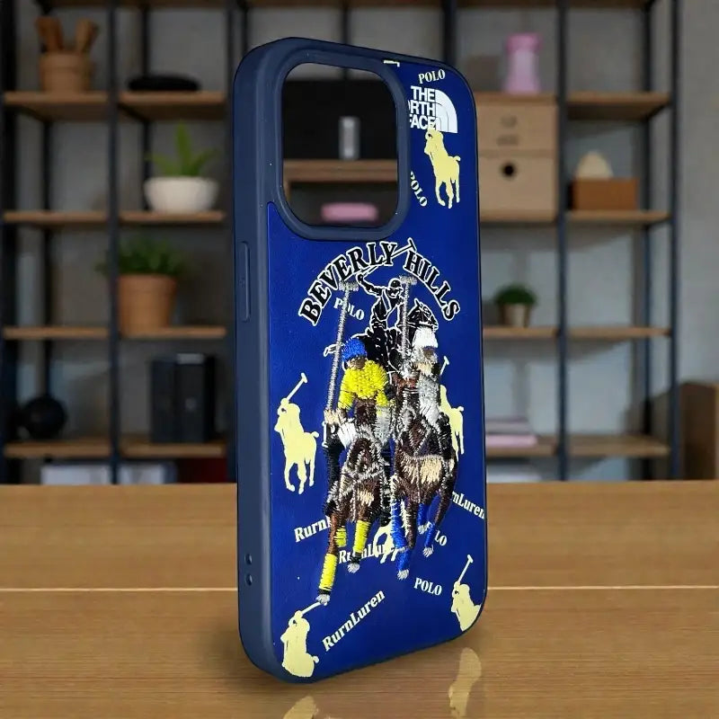Beverly Hills Polo Blue Designer Case - iphone 15 pro
