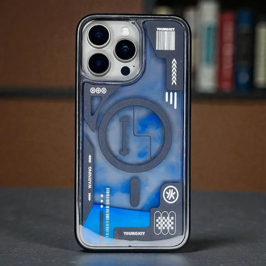 Cyber Grid MagSafe Back Case - iphone 14 pro max