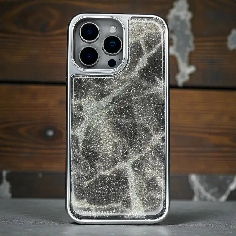 Glitter Glass Back Case - iphone 14 pro max