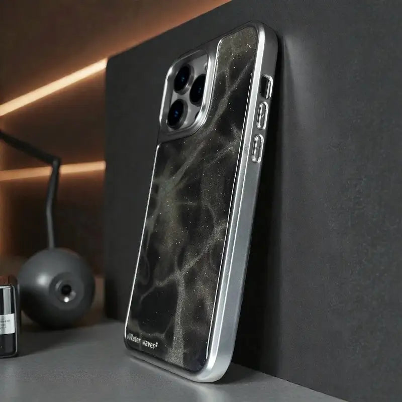 Glitter Glass Back Case - iphone 14 pro max