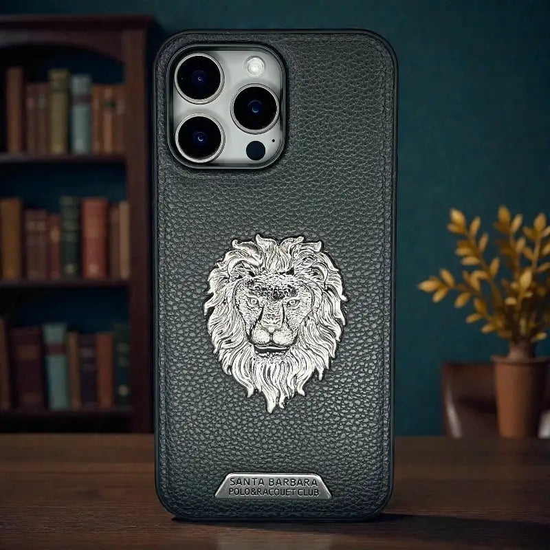 Royal Lion Leather Case - iphone 14 pro max