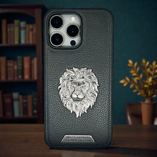 Royal Lion Leather Case - iphone 14 pro