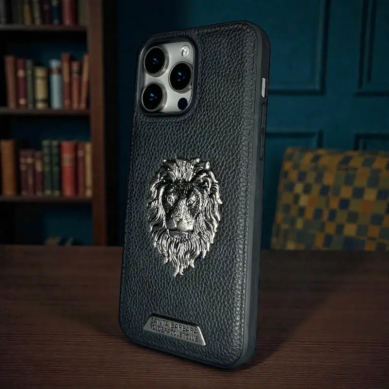 Royal Lion Leather Case - iphone 14 pro