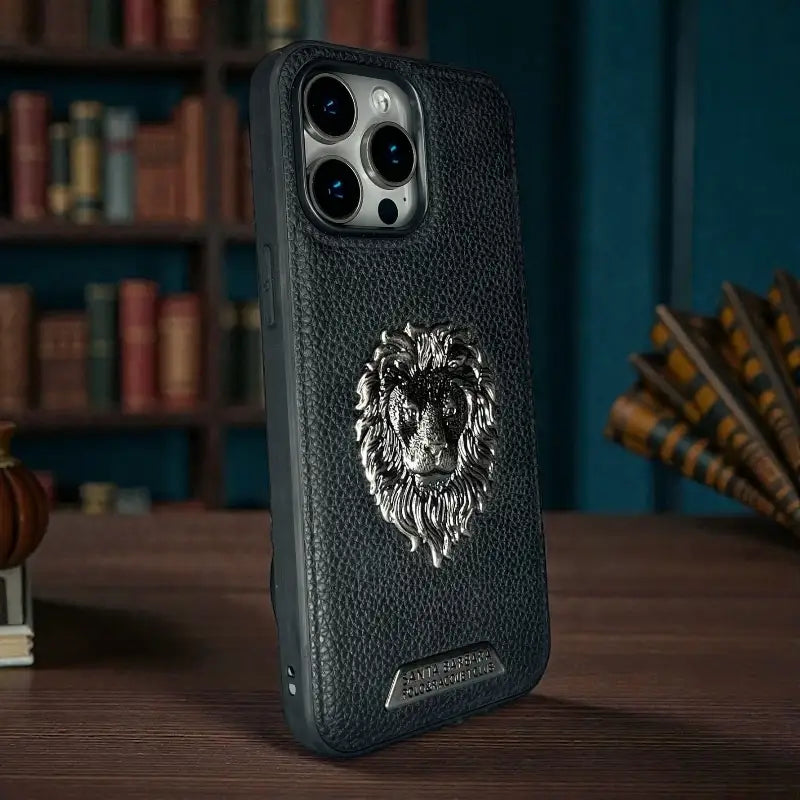 Royal Lion Leather Case - iphone 14 pro