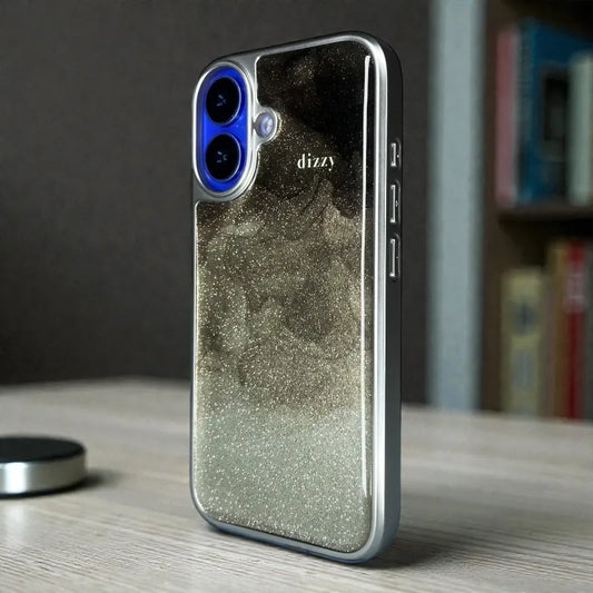 Glitter Glass Back Case - iphone 16
